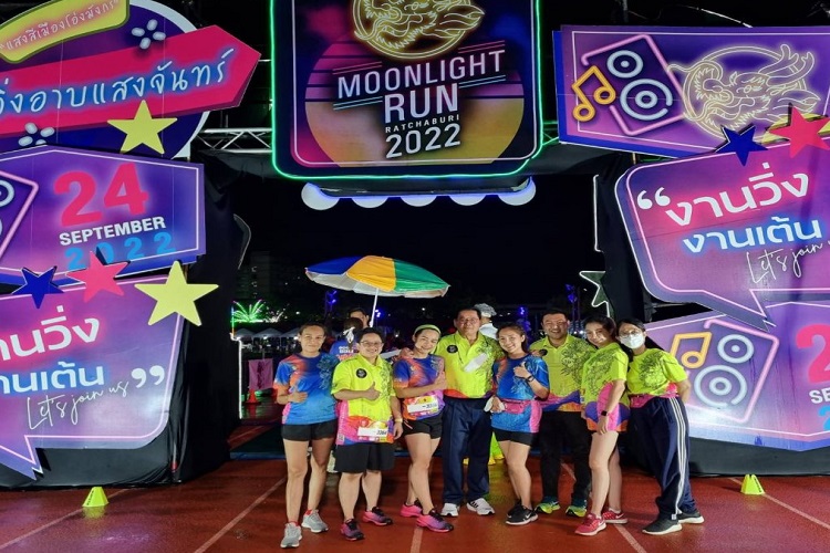 การแข่งขัน Moonlight run Ratchaburi 2022